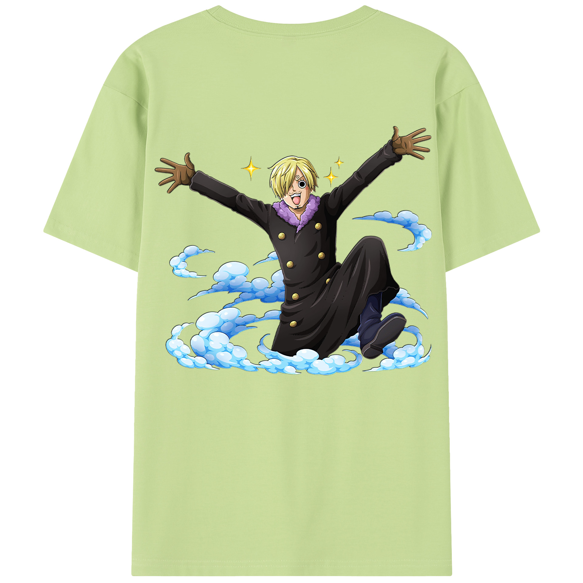 ワンピース サンジ ONE PIECE Sanji 綿100％半袖Tシャツ（背面プリント）